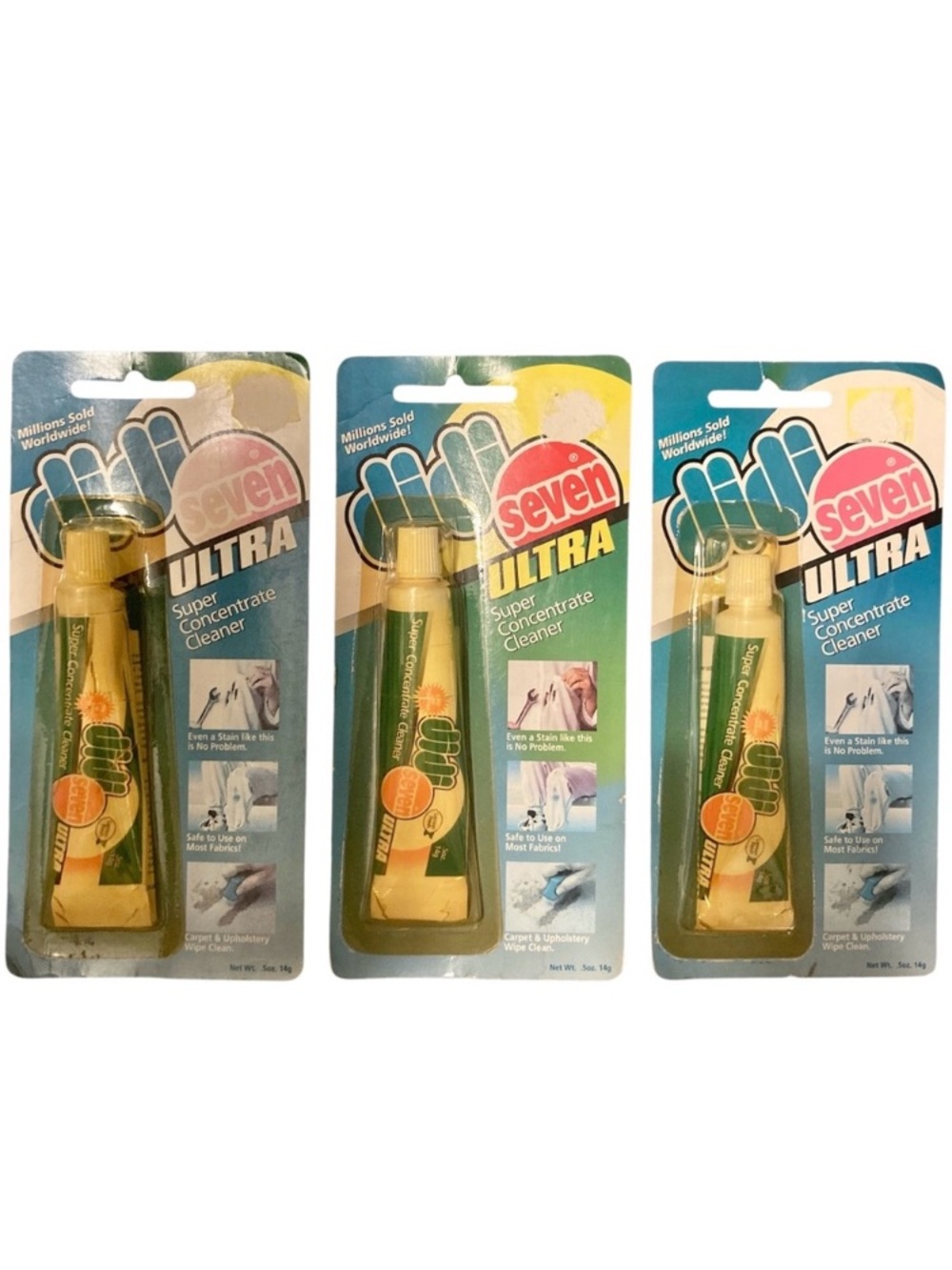 Lot 3 Didi Seven Ultra Super Concentrate Cleaner Stain Remover .5 oz Lemon Fresh